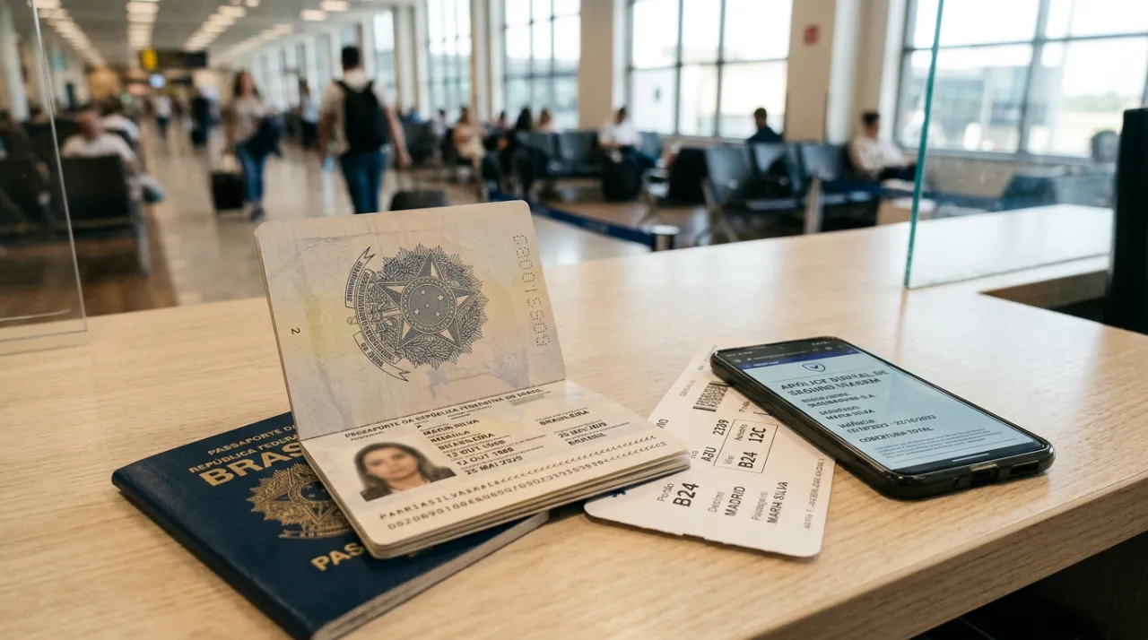 A cobertura mínima seguro viagem Europa é de 30 mil euros em despesas médicas. Veja de onde vem a regra e o que a fronteira pode exigir do brasileiro.